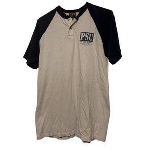 Penn State University Size Large Vintage TSI Button T-Shirt